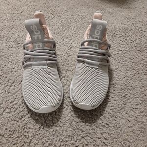adidas Kids Gray and Pink Sneakers
